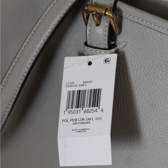 Coach women’s pebble leather Taylor medium tote - Picture 6 of 9